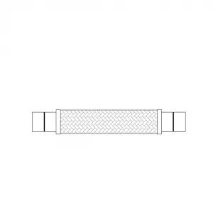 PCB Stainless Hose and Braid with Female Copper Sweat (HVAC Lengths)
